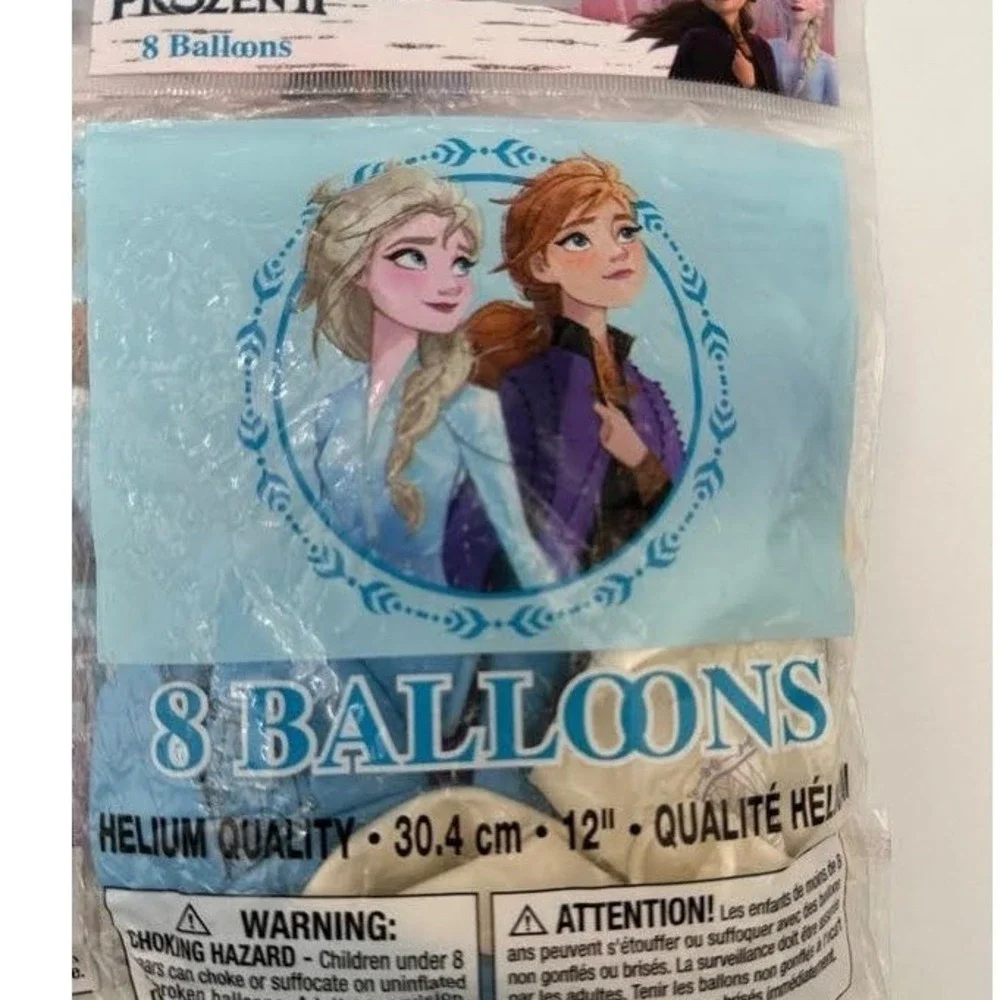 Disney Frozen Birthday Party Balloons 24 Total 3 Pack of 8 Elsa Anna Brand New